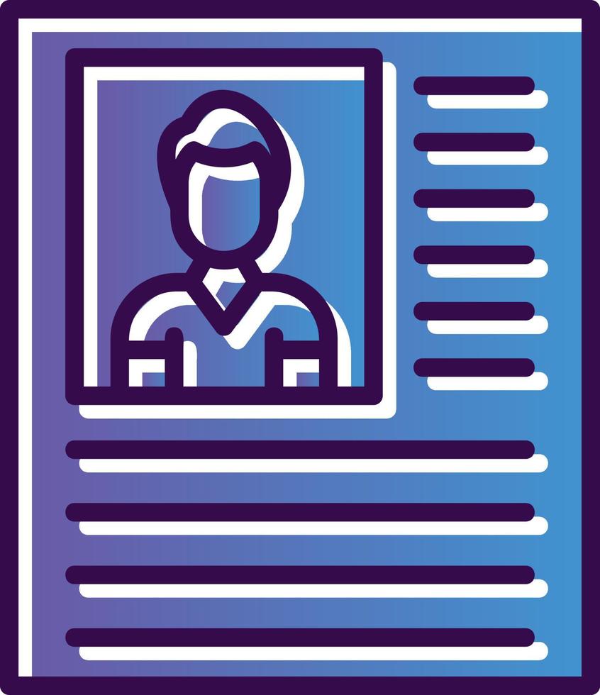 Personal Profile Vector Icon Design