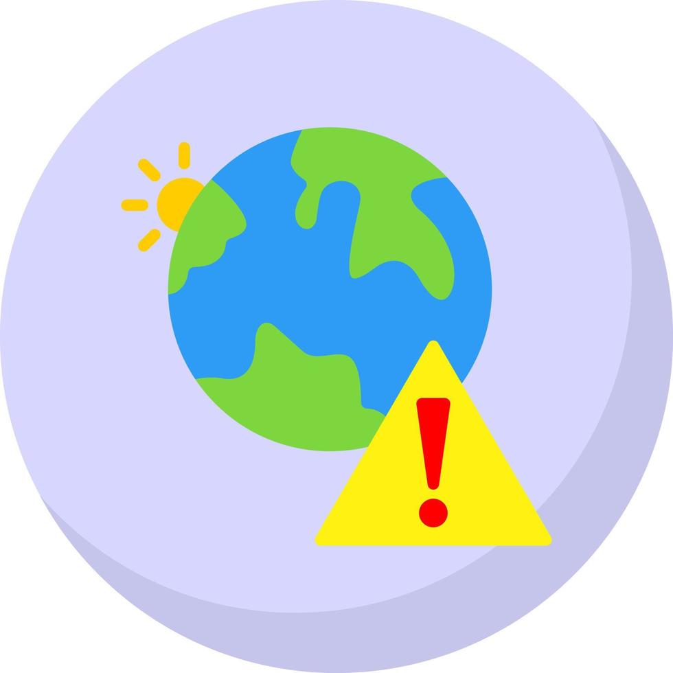 Earth Danger Vector Icon Design