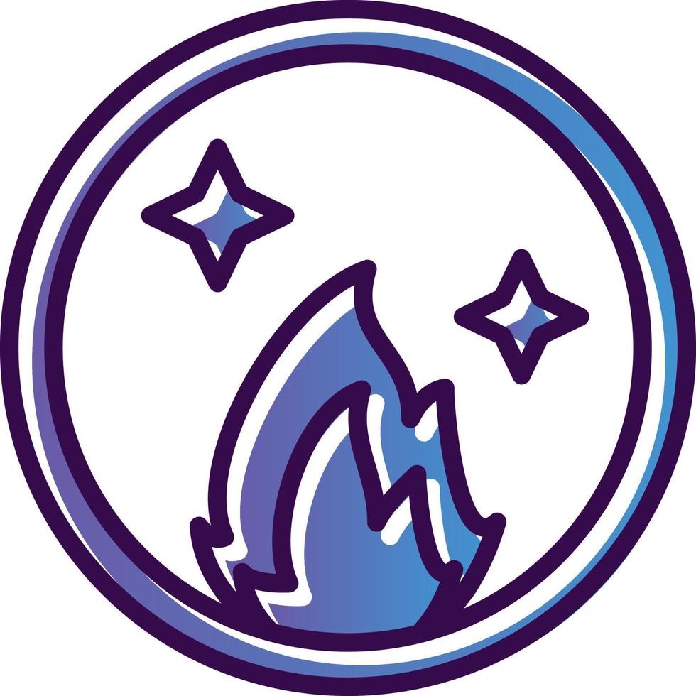 Ring Of Fire Vector Icon Design
