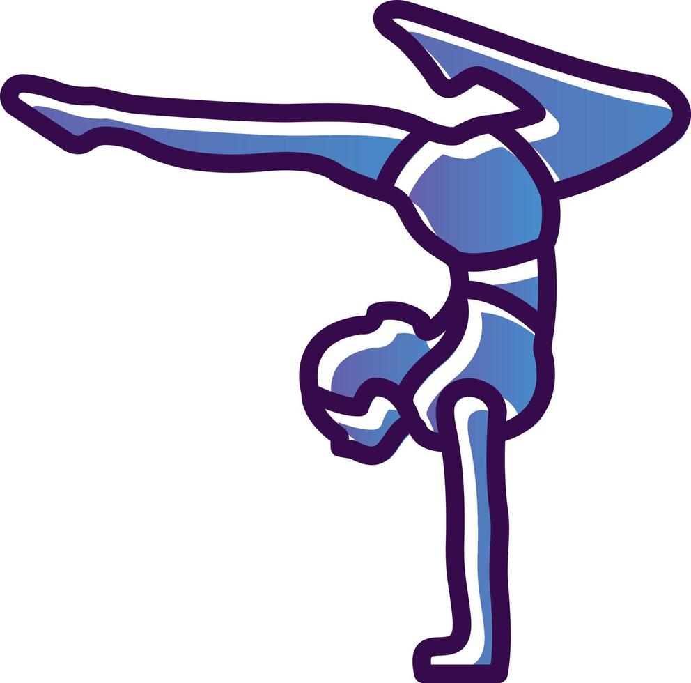 Acrobatic Vector Icon Design