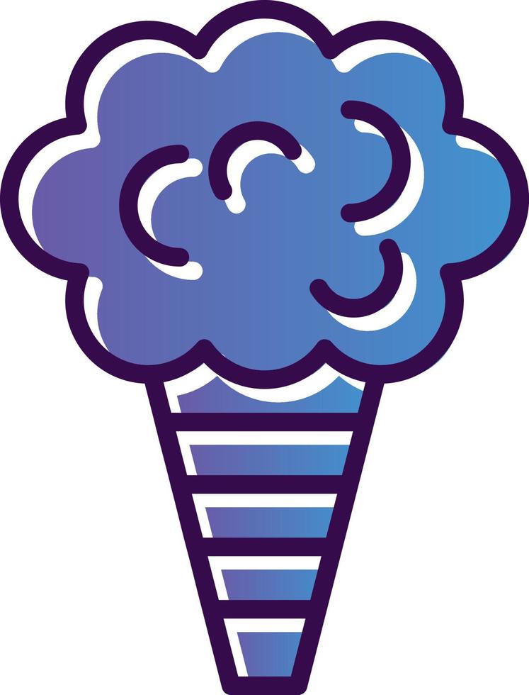 Cotton Candy Vector Icon Design