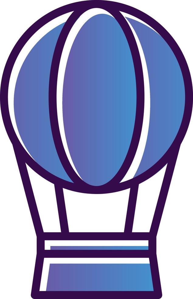 Hot Air Balloon Vector Icon Design