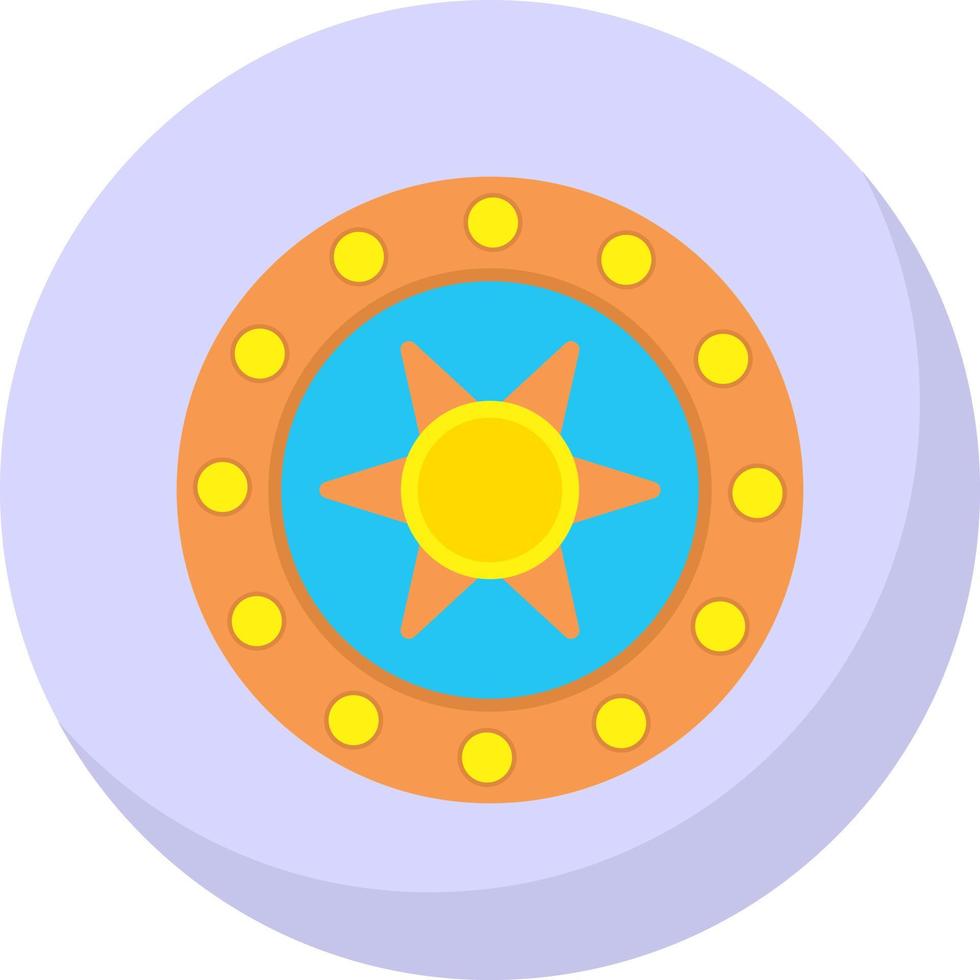 diseño de icono de vector de escudo de acero