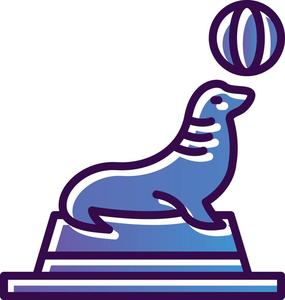 Seal Vector Icon Design