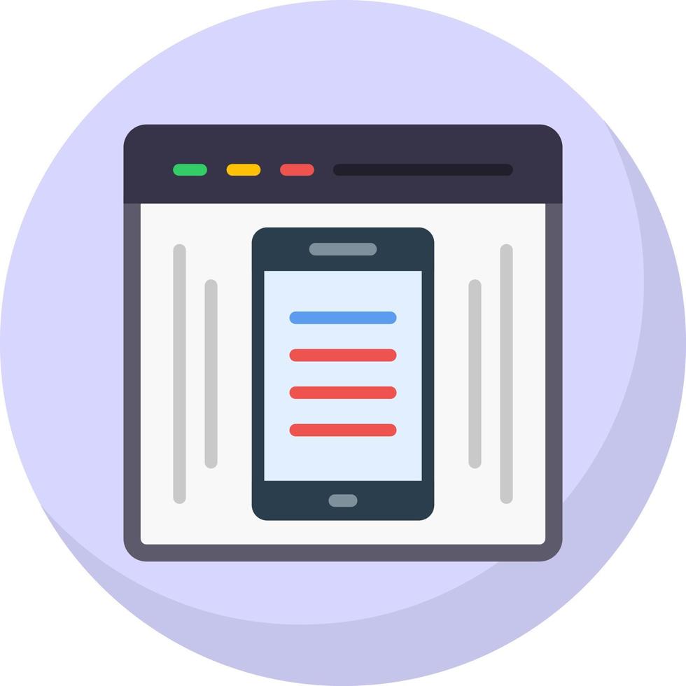 EComerce Webpage Vector Icon Design