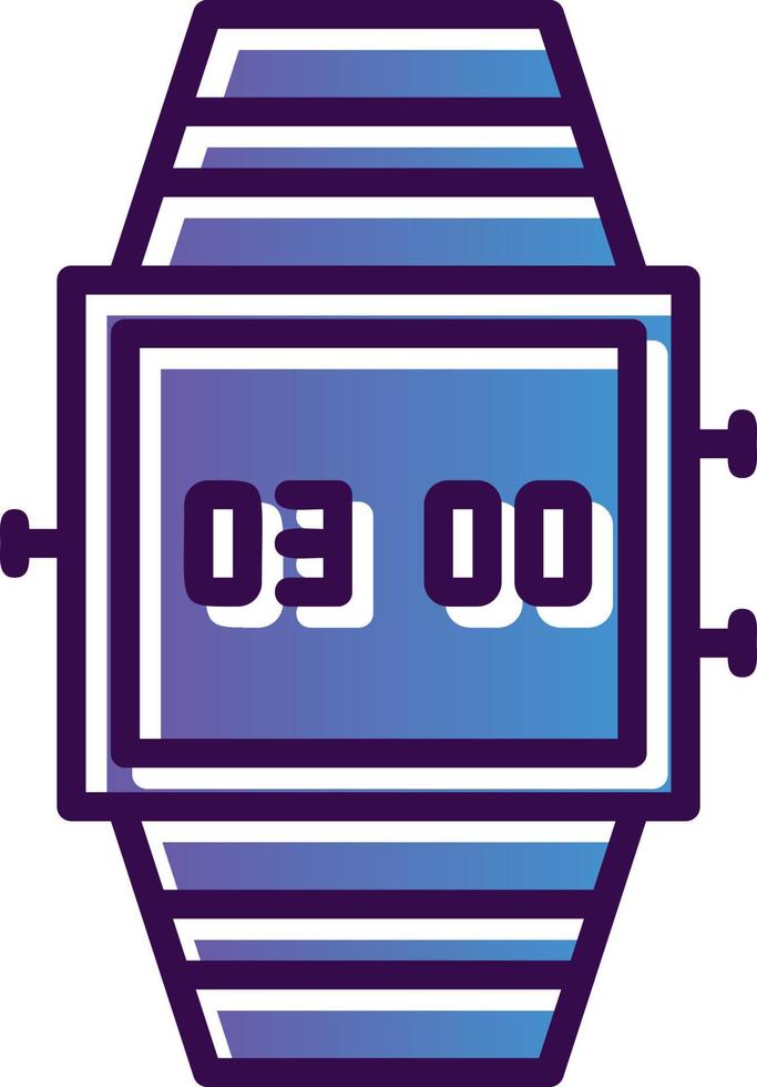 diseño de icono de vector de reloj inteligente