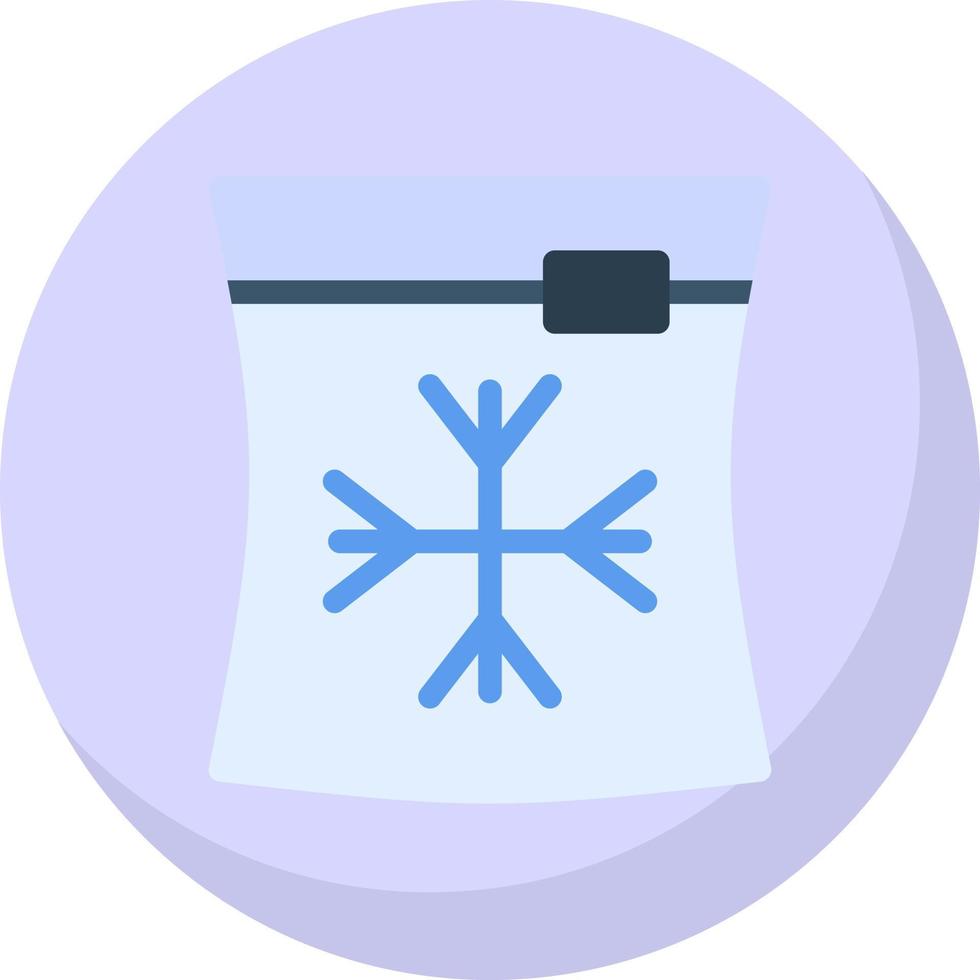 Ice Bag Vector Icon Design