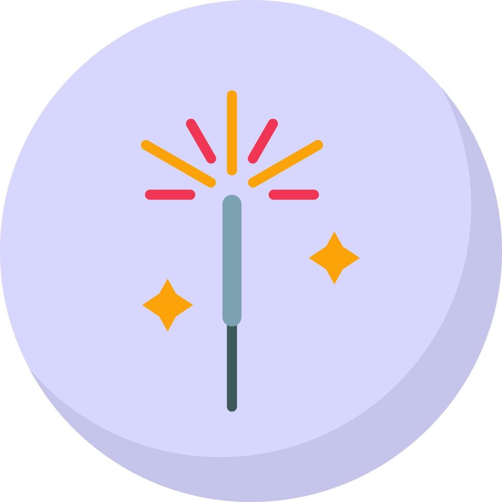 Sparkler Vector Icon Design