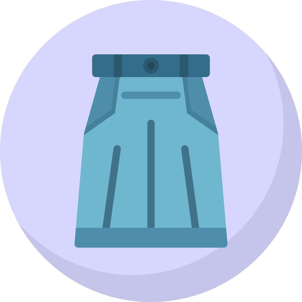 Long Skirt Vector Icon Design