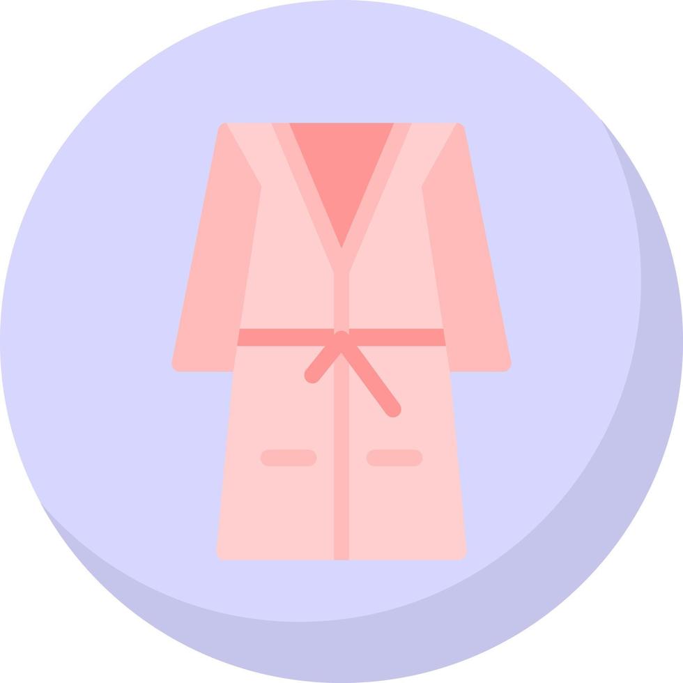 Bath Robe Vector Icon Design