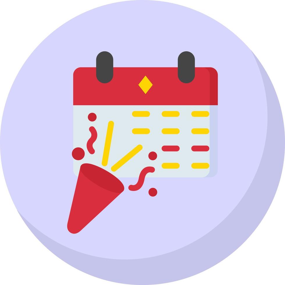 New Year Calendar Vector Icon Design