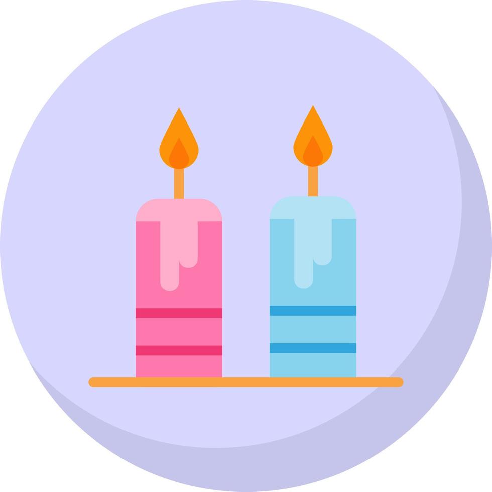 diseño de icono de vector de velas