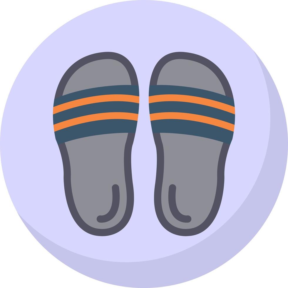 Flip Flop Vector Icon Design
