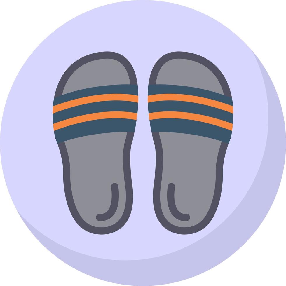 diseño de icono de vector de chanclas