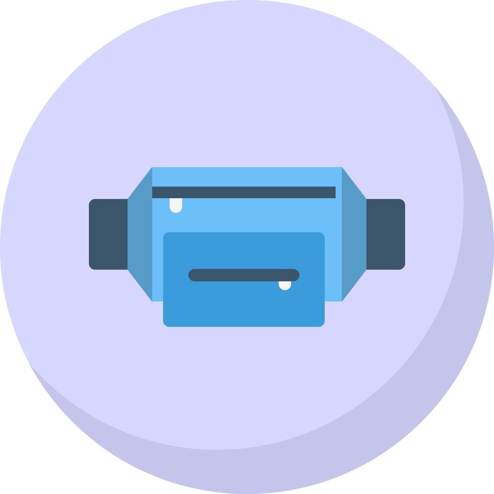 Waist Bag Vector Icon Design