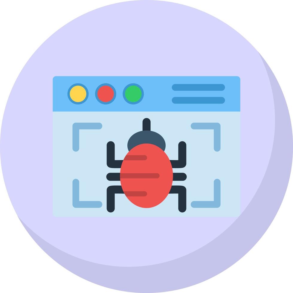 Virus Detection Vector Icon Design