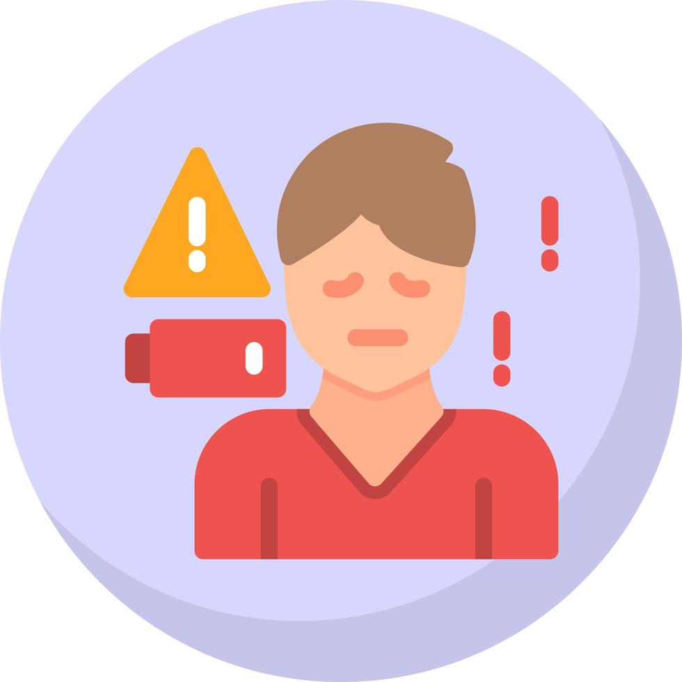 Burnout Vector Icon Design