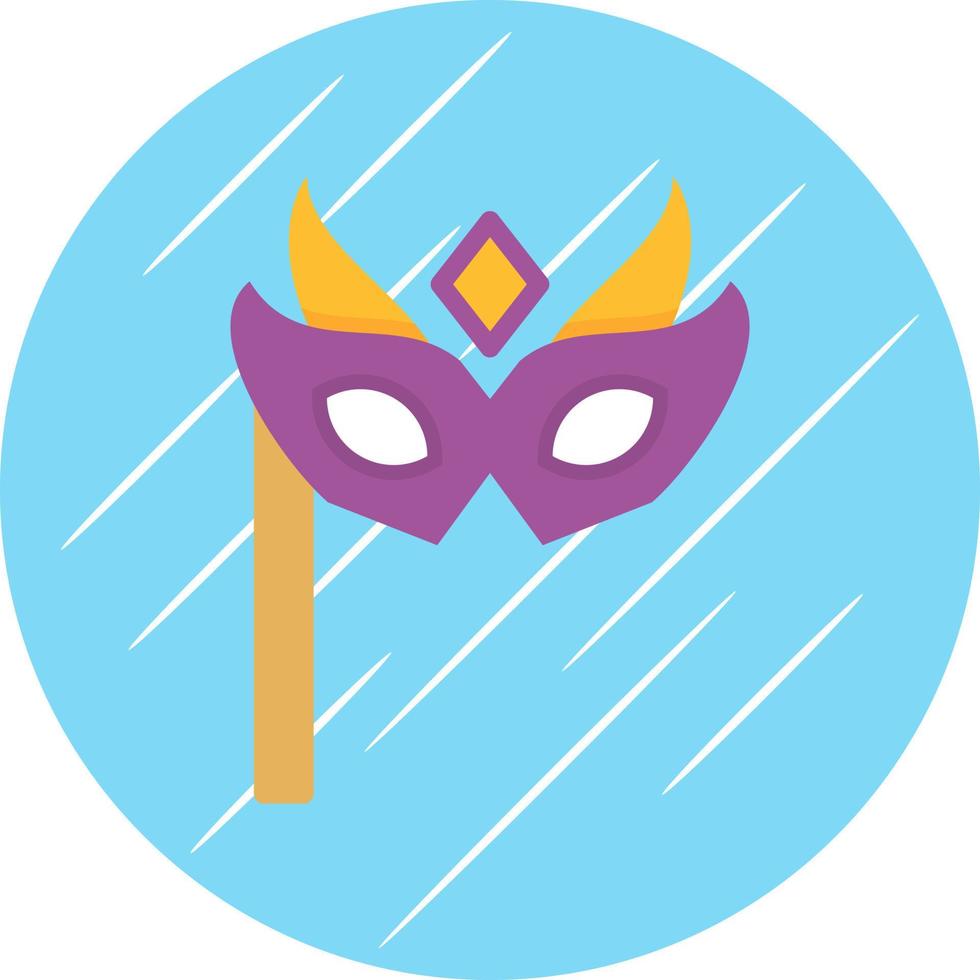 New Year Mask Vector Icon Design