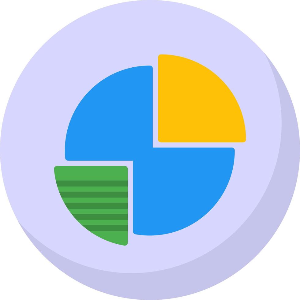 Pie Chart Vector Icon Design