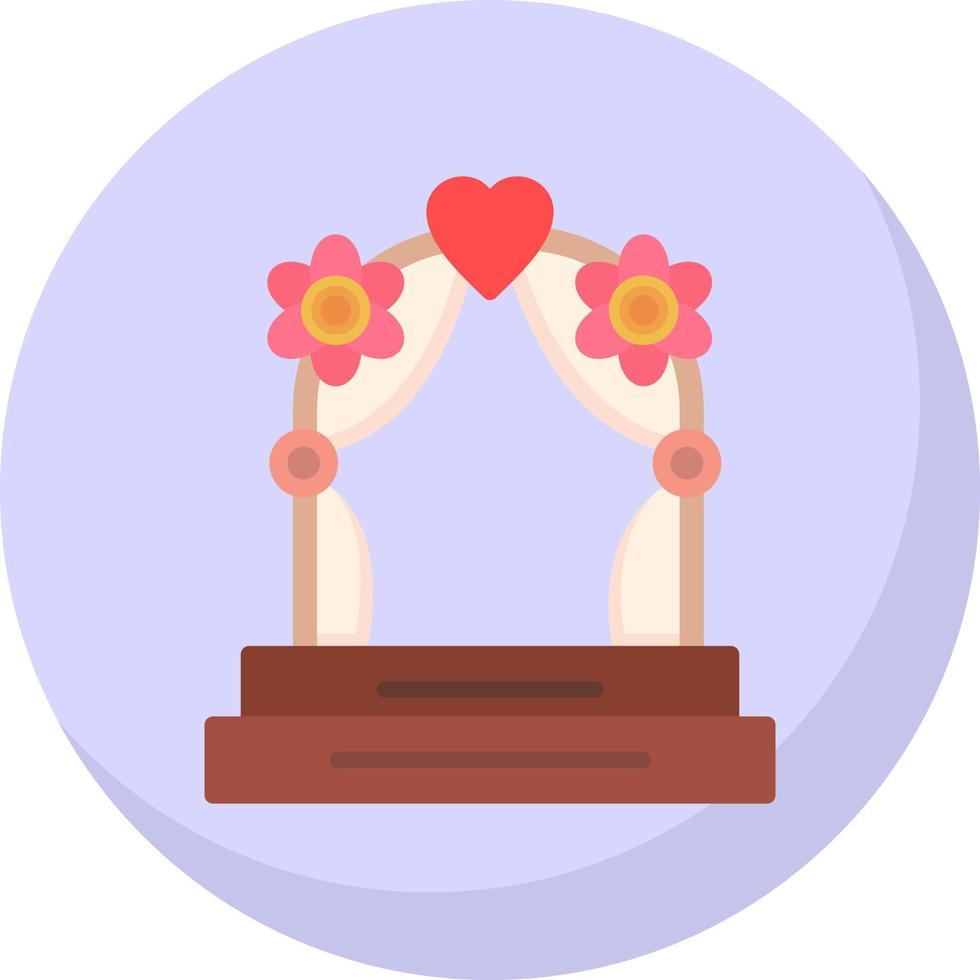 Wedding Arch Vector Icon Design