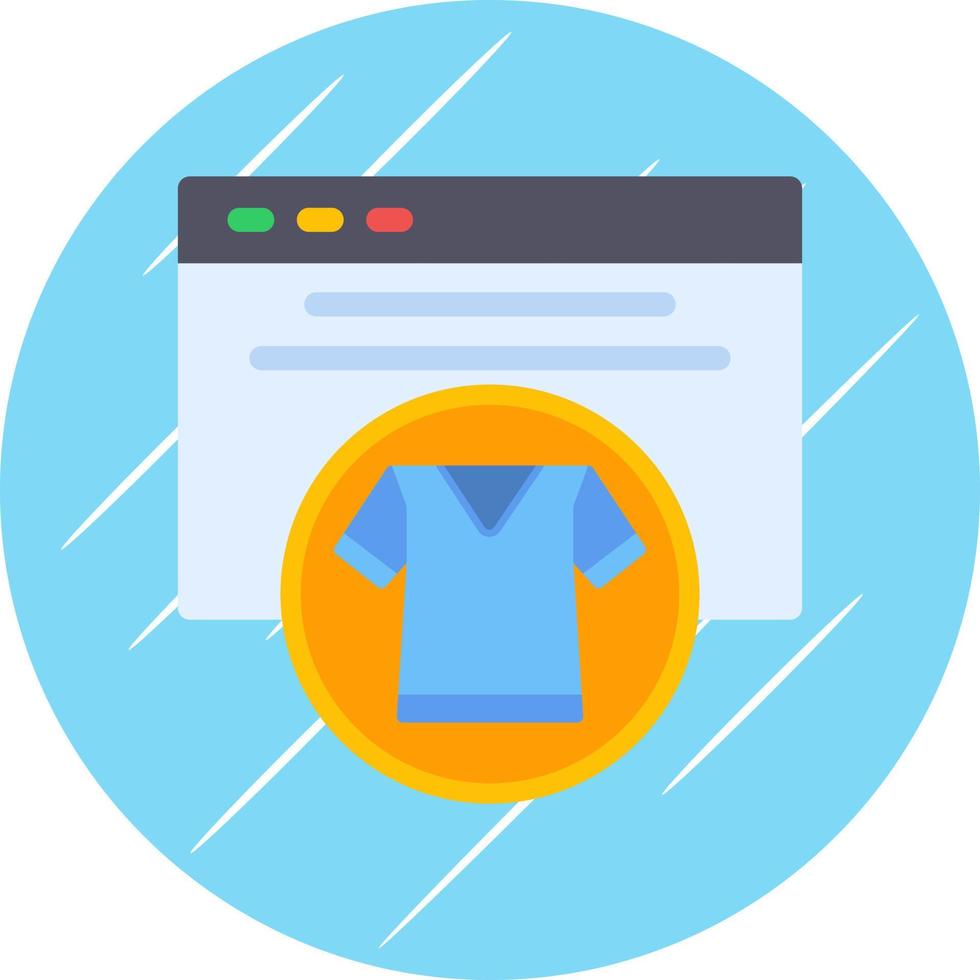 Search Clothes Vector Icon Design