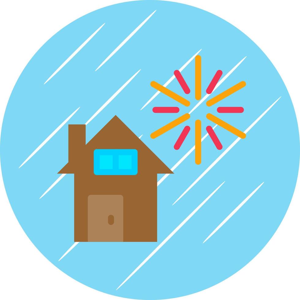Home Fireworks Vector Icon Design