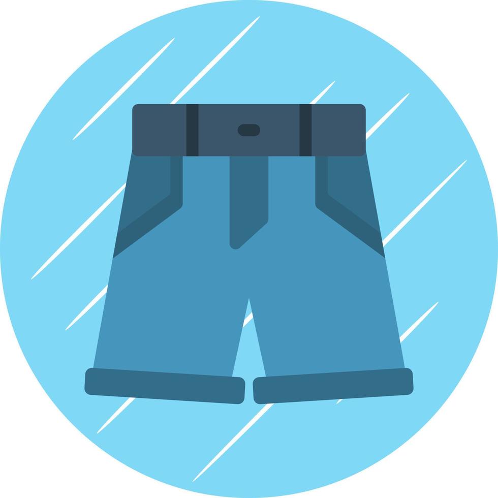 Denim Shorts Vector Icon Design