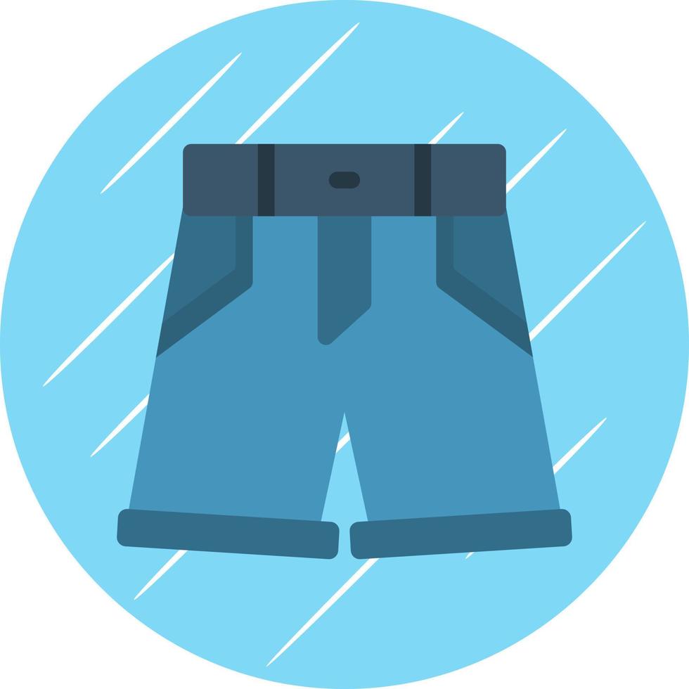 diseño de icono de vector de pantalones cortos de mezclilla