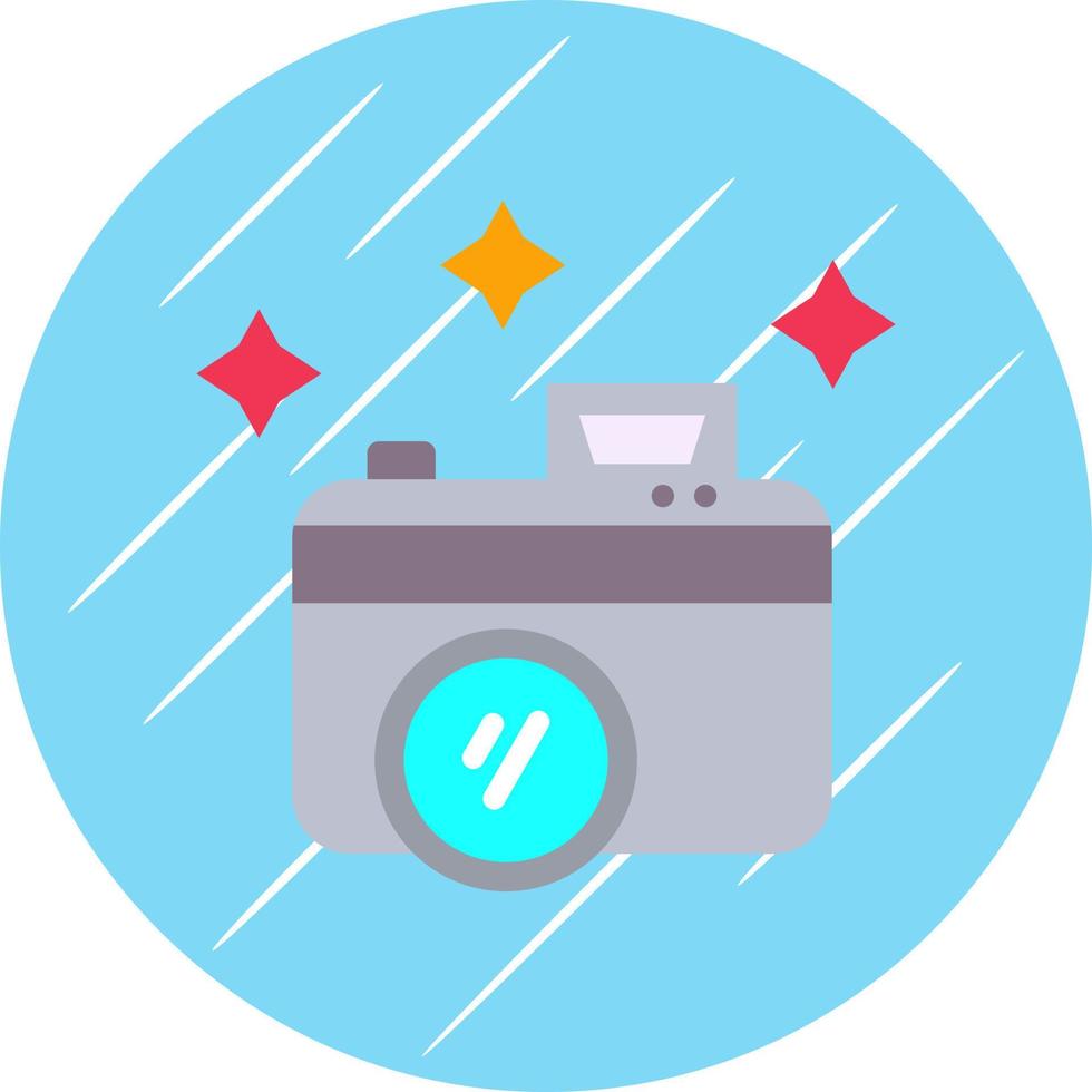 New Year Camera Vector Icon Design