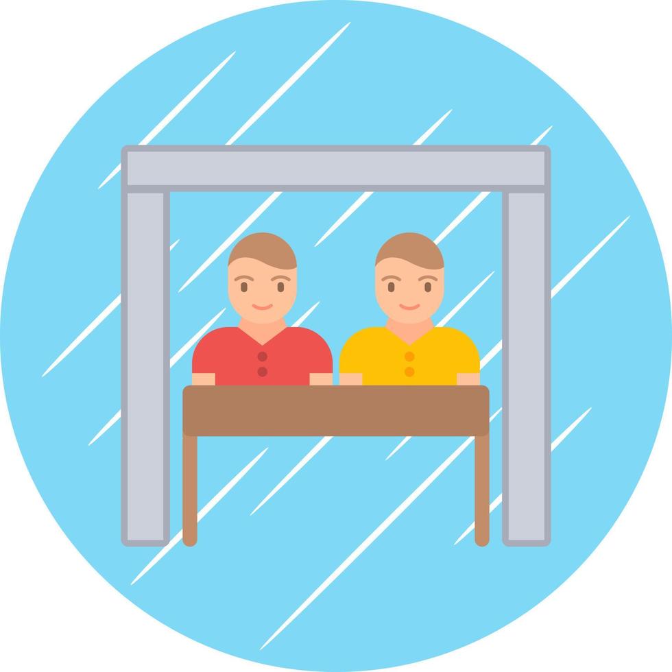 Virtual Team Room Vector Icon Design