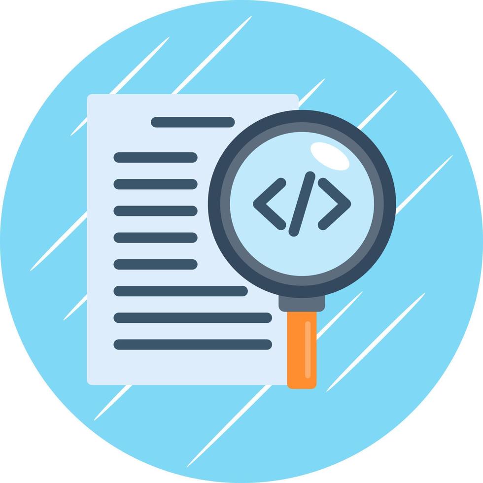 Code Review Vector Icon Design