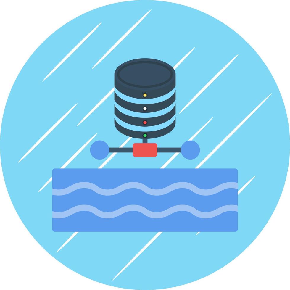 Data Lake Vector Icon Design