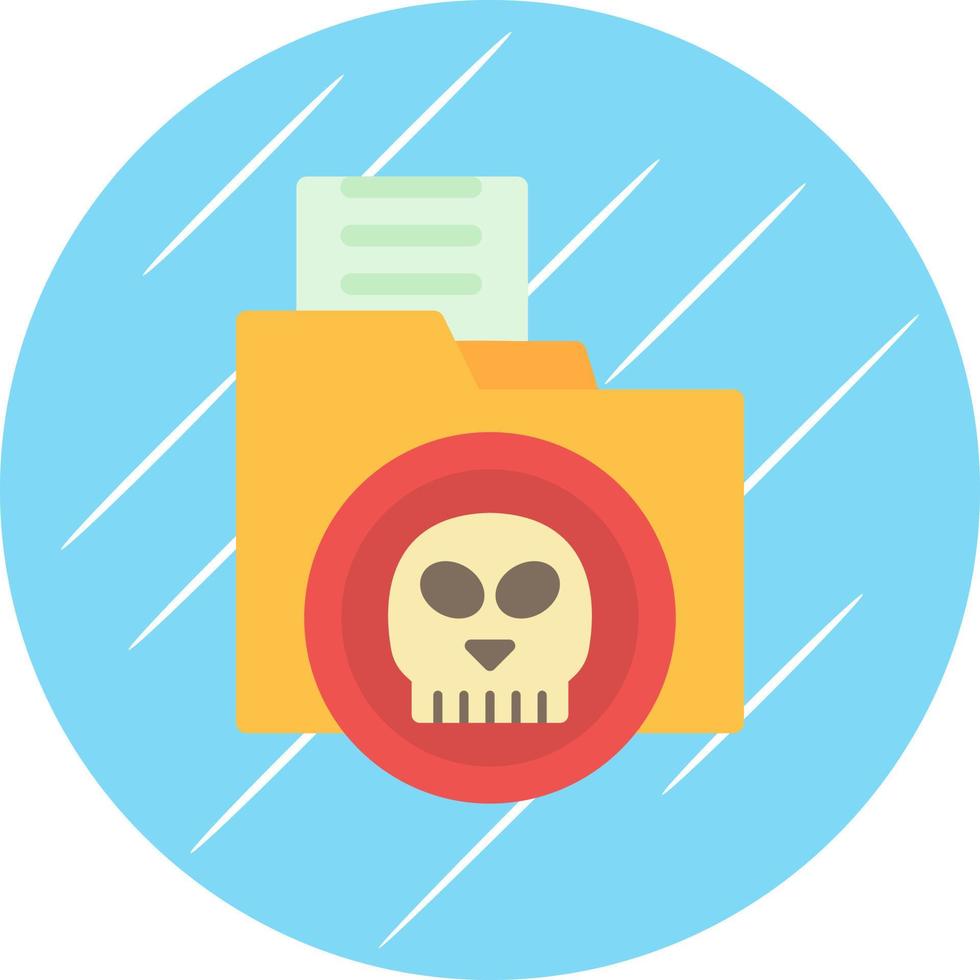 Folder Hacked Vector Icon Design