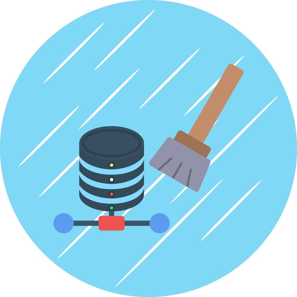 Data Cleansing Vector Icon Design