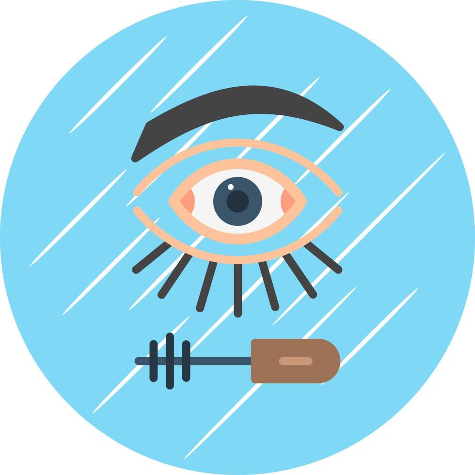 Eyelash Mascara Vector Icon Design
