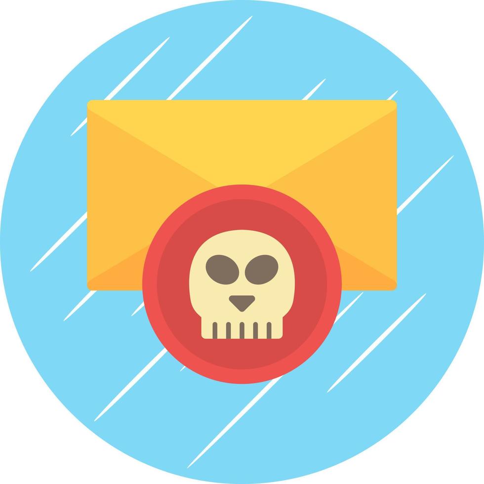Email Hacked Vector Icon Design
