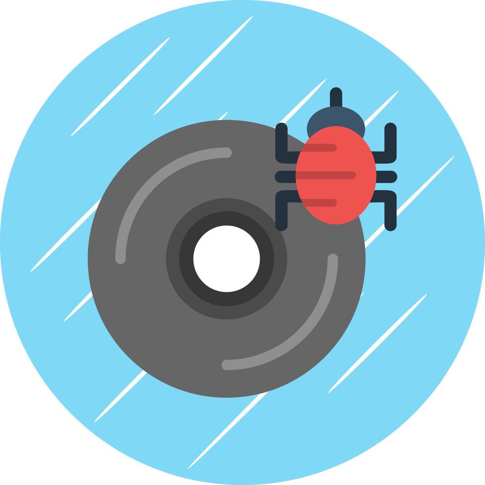 CD Virus Vector Icon Design