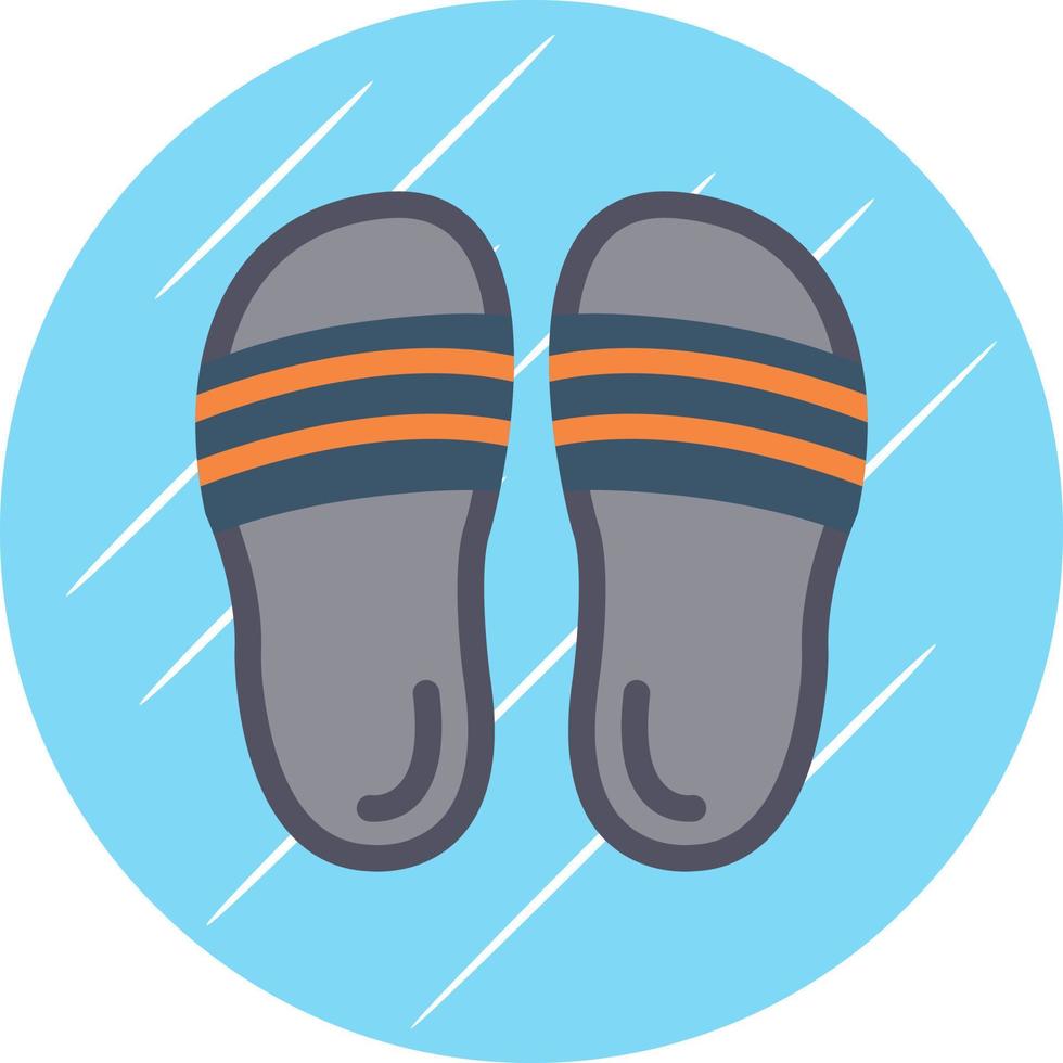 Flip Flop Vector Icon Design