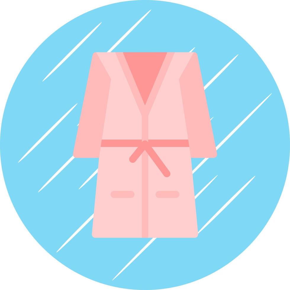 Bath Robe Vector Icon Design