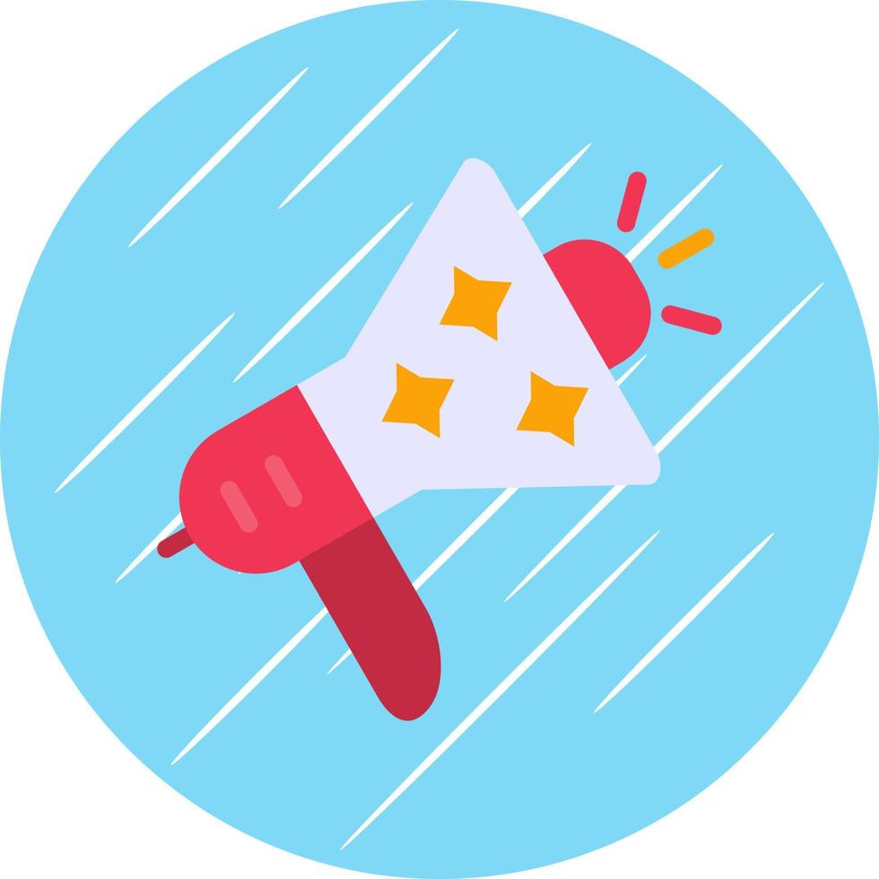 New Year Megaphone Vector Icon Design