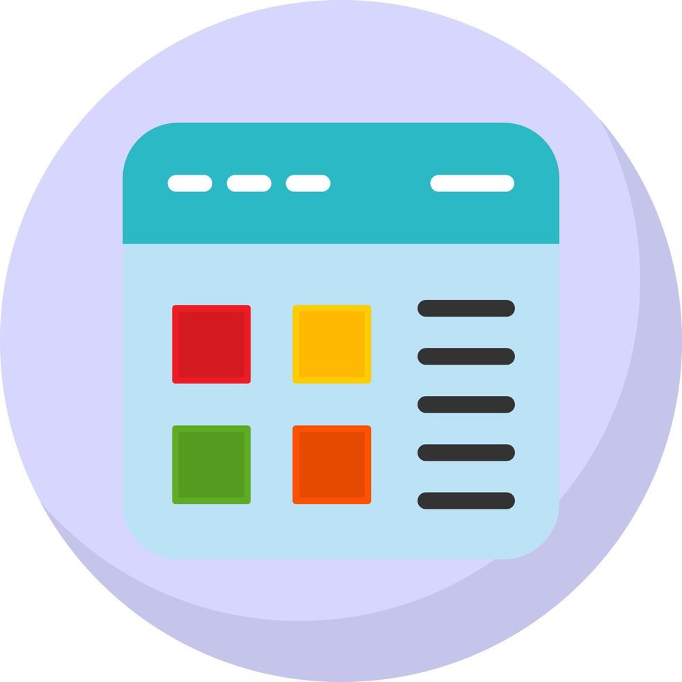 Website Layout Vector Icon Design