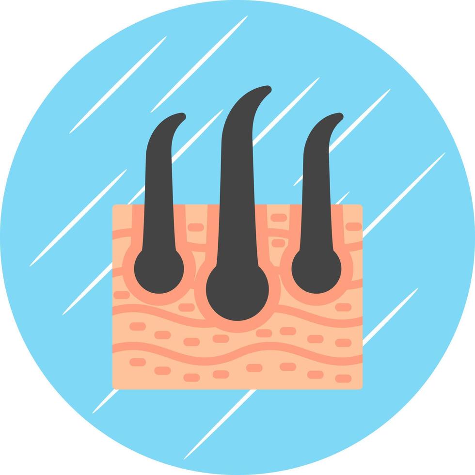 Skin Hair Vector Icon Design