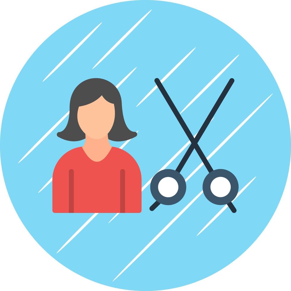 Hair Treatment Vector Icon Design