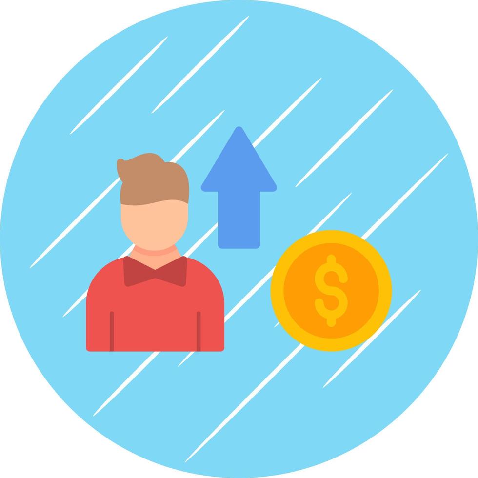 diseño de icono de vector de beneficio de dinero