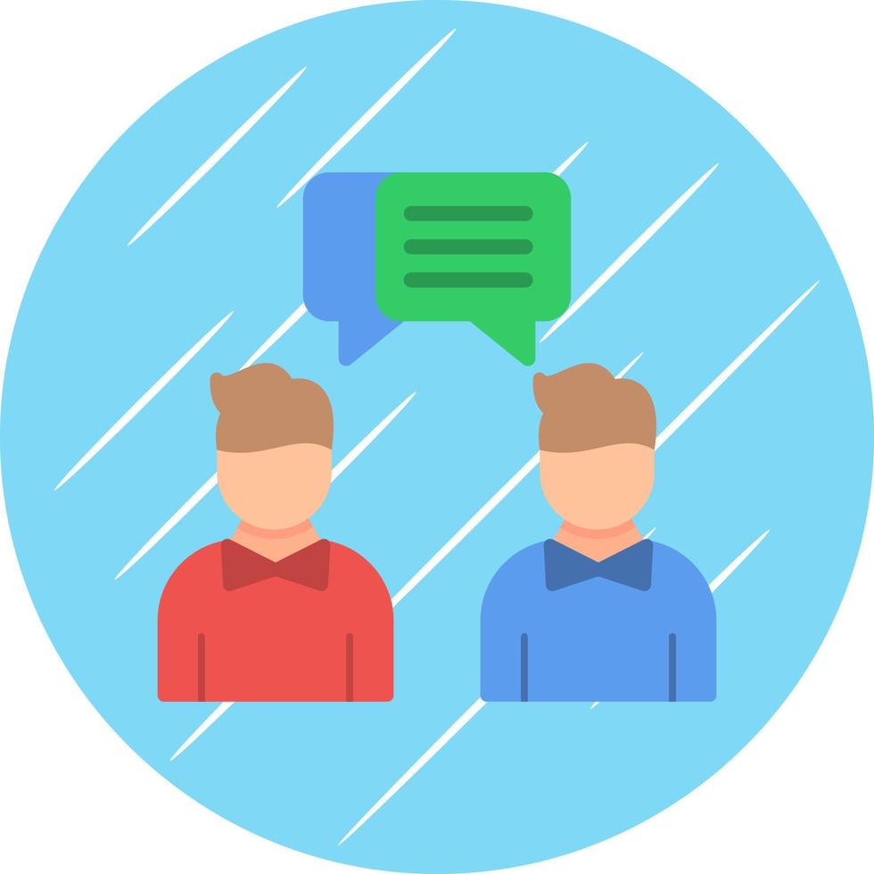 Face to Face Talk Vector Icon Design