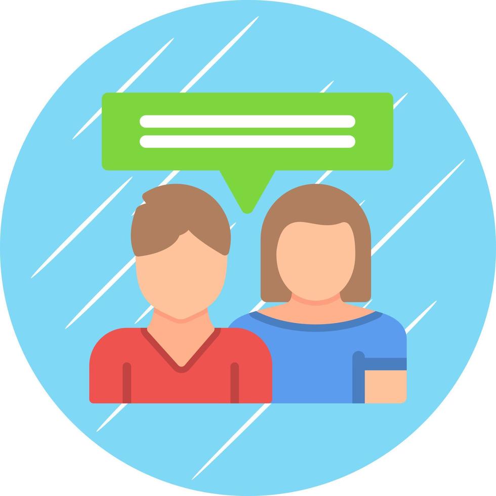 Couple Counseling Vector Icon Design