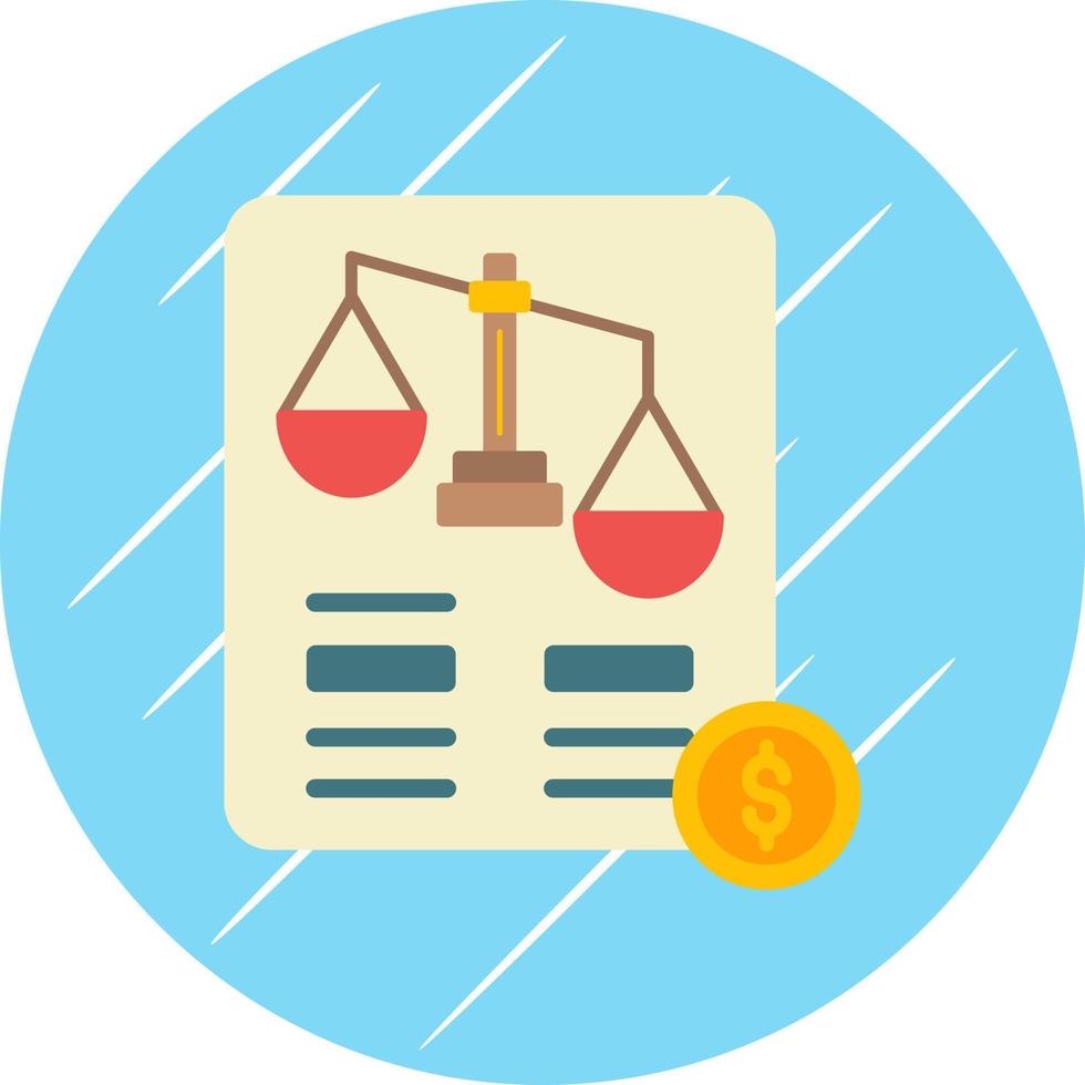 Balance Sheet Vector Icon Design