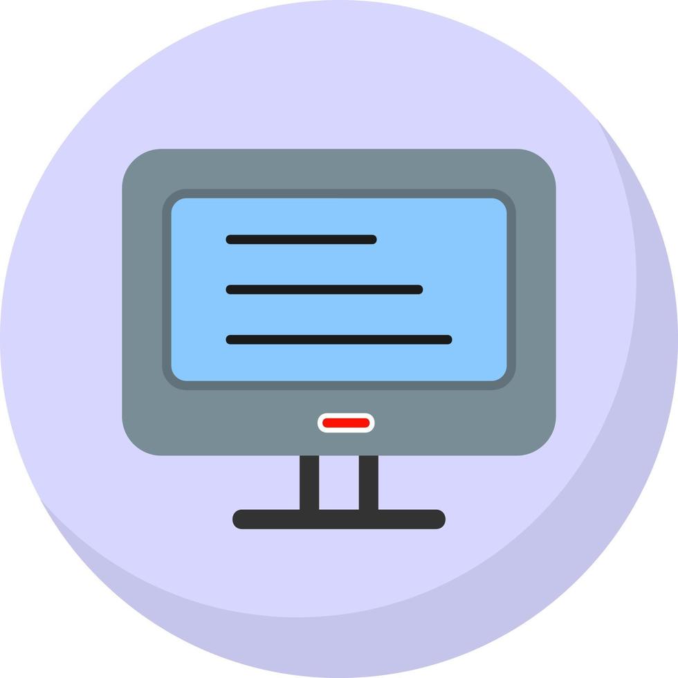 Monitor Vector Icon Design