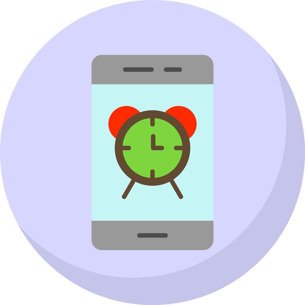 Smartphone Alarm Vector Icon Design