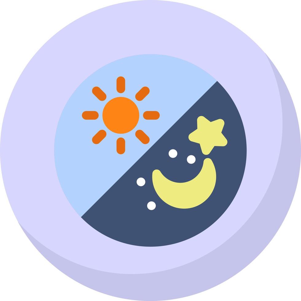 Day and Night Vector Icon Design